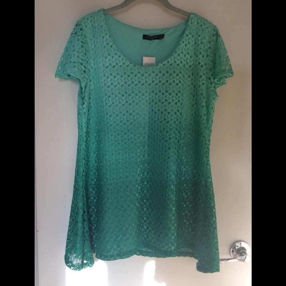 Notations Lace Ombré Top